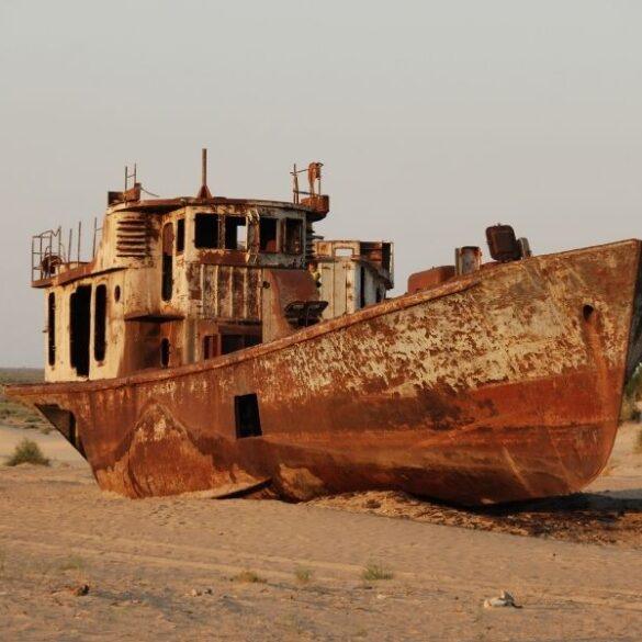 aral sea before and after