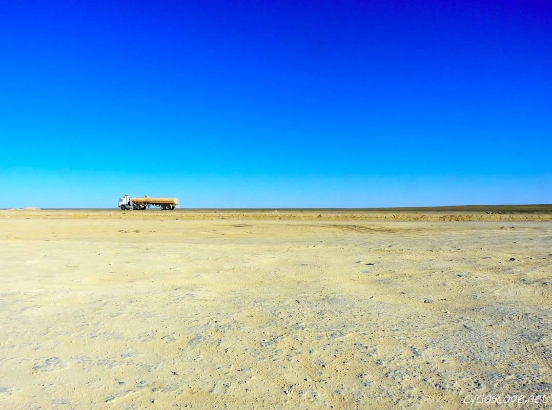 bicycle touring Kazakh steppe Aktau Benyeu Atyrau