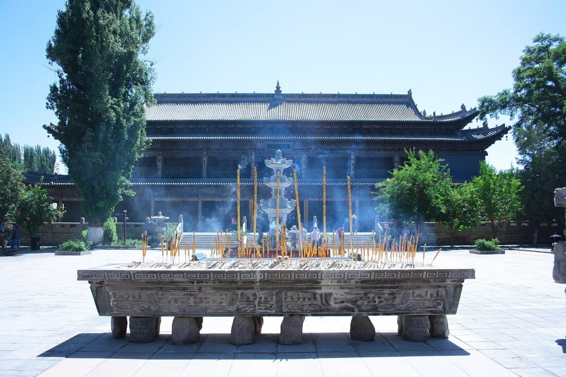 Il templio del Budda gigante in Gansu