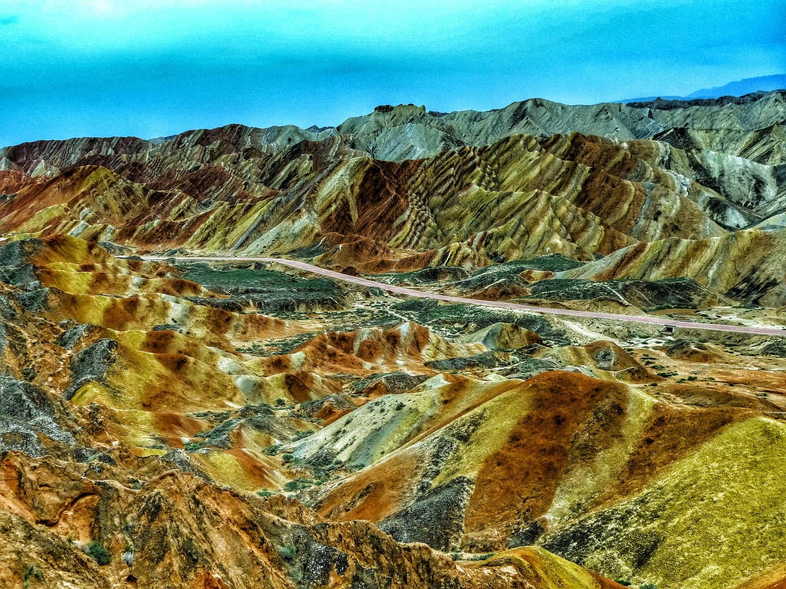 Rainbow mountains china