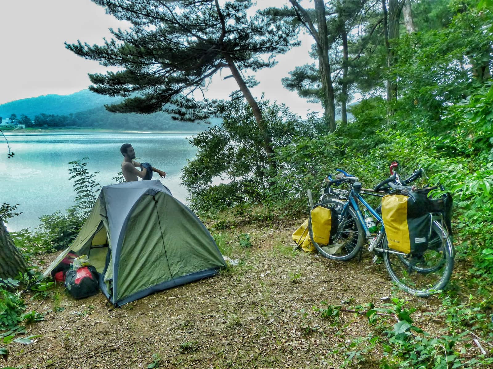 wild camping Korea