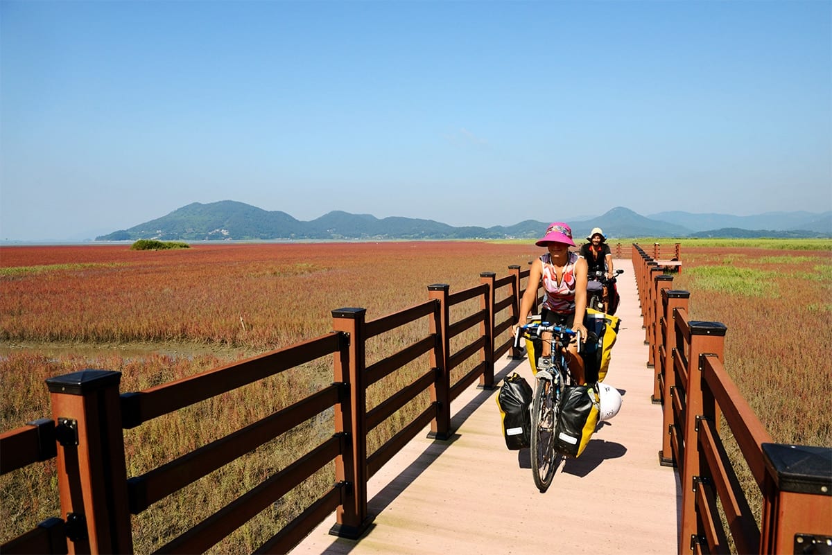 bicycle touring South Korea