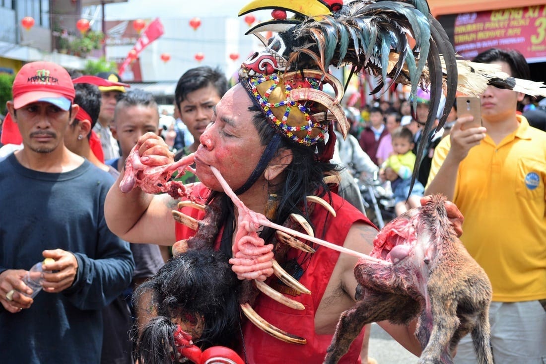 cane Lanterne Festival Indonesia Borneo