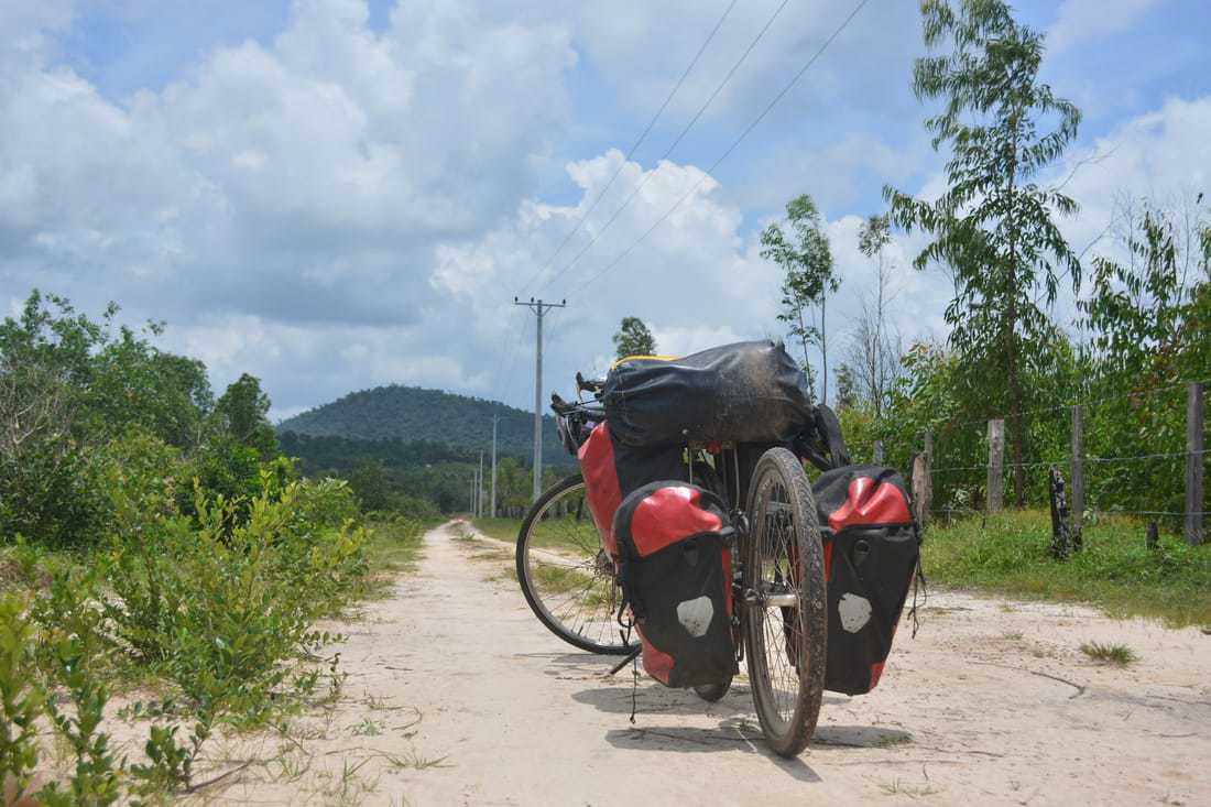 bicycle touring in Cambodia
