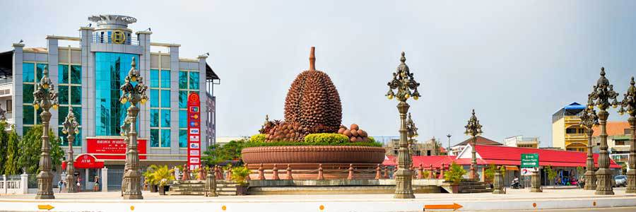 the Durian statue Kampot