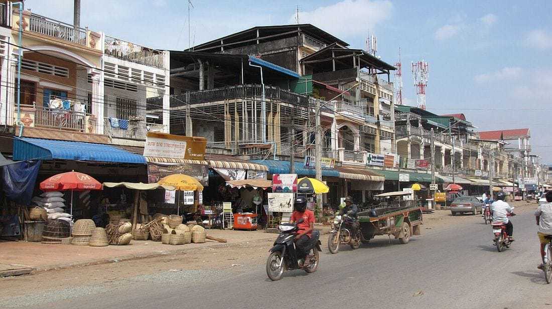 Kampot city center