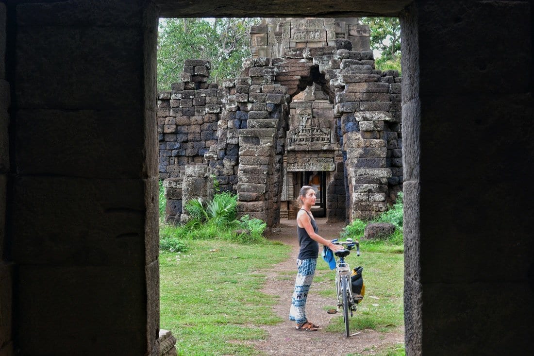 Wat Nokor cycling Cambodia