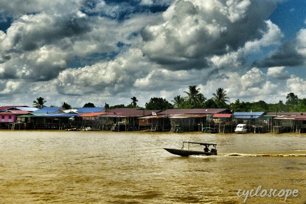 longboat Lawas river, Sarawak, Borneo