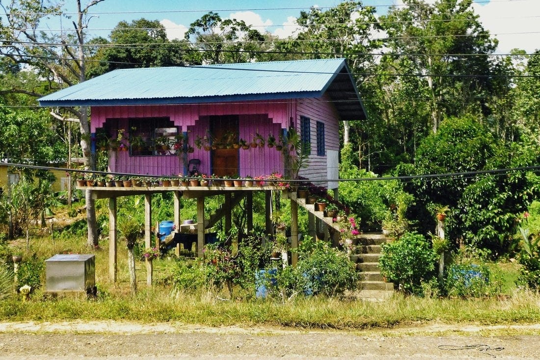 una tipica casa Malay 