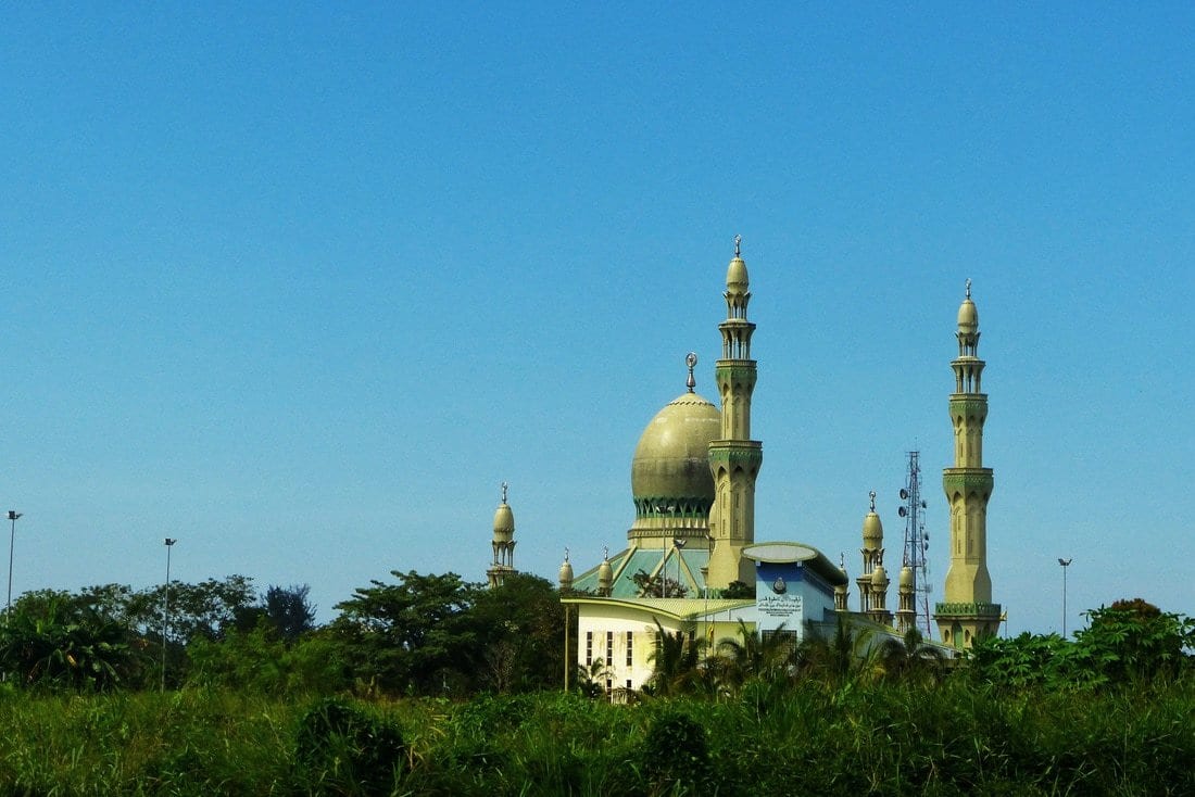 Kampung Pandan moschea a Kuala Belai. Brunei