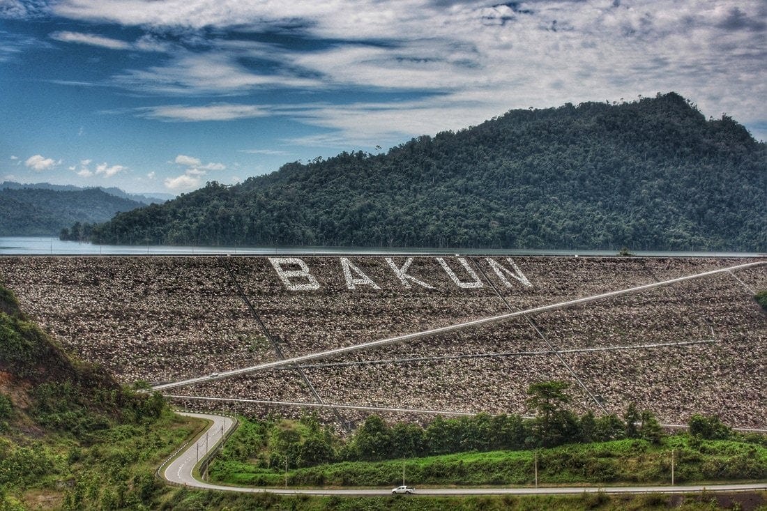 Bakun Dam Sarawak Borneo hydroelectric