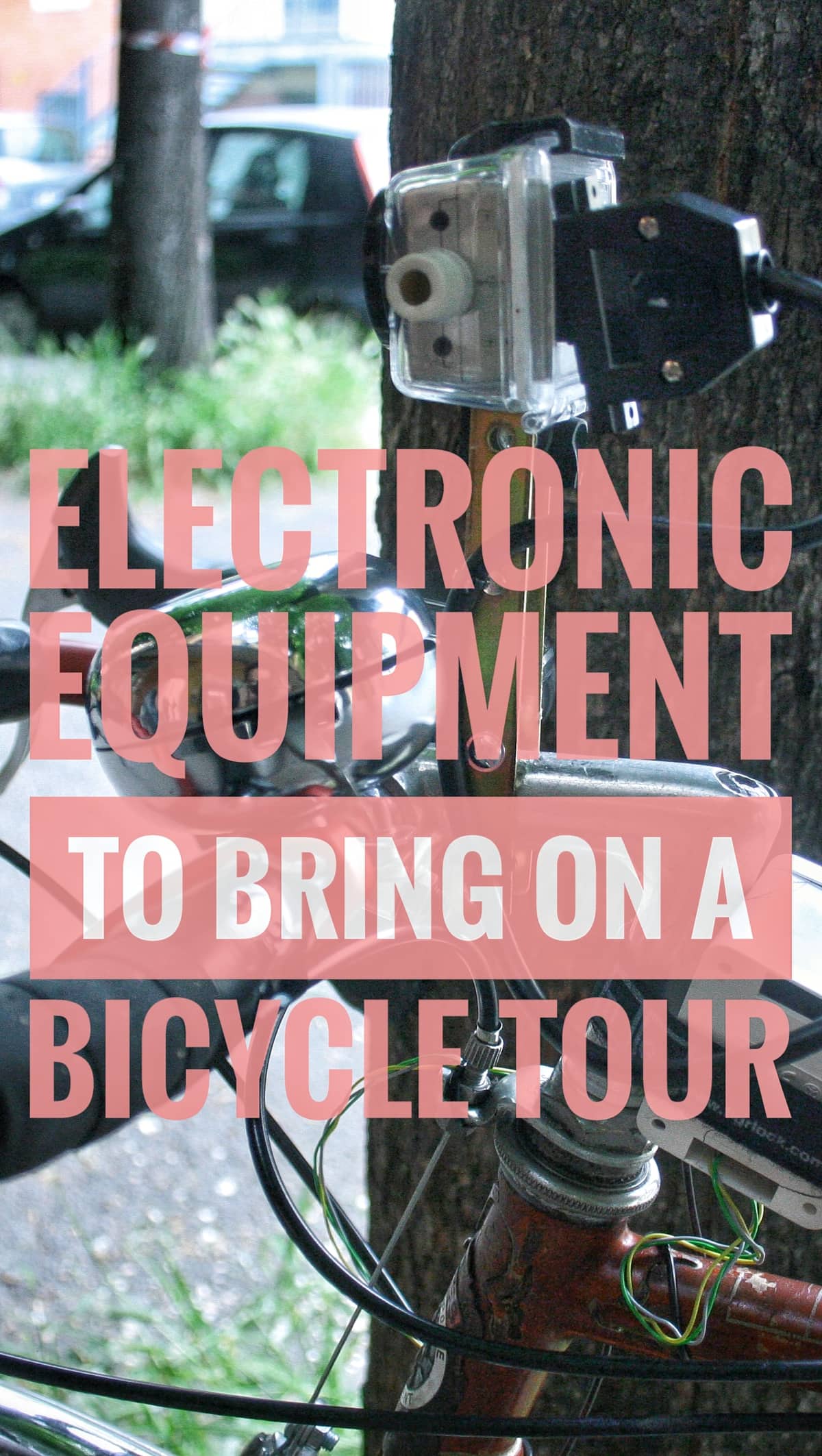 Electronic gear bicycle touring