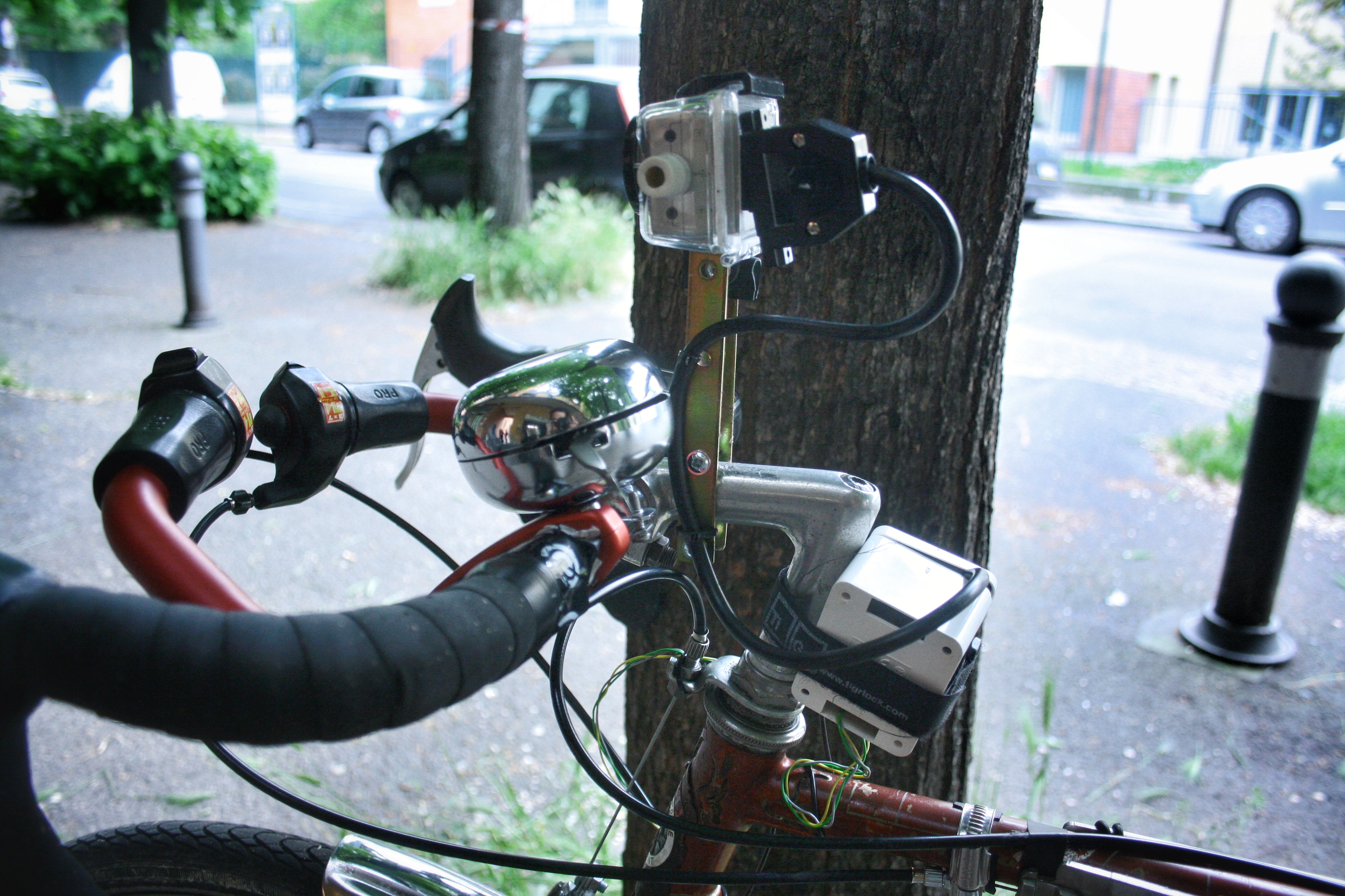 Electronic equipment bicycle touring