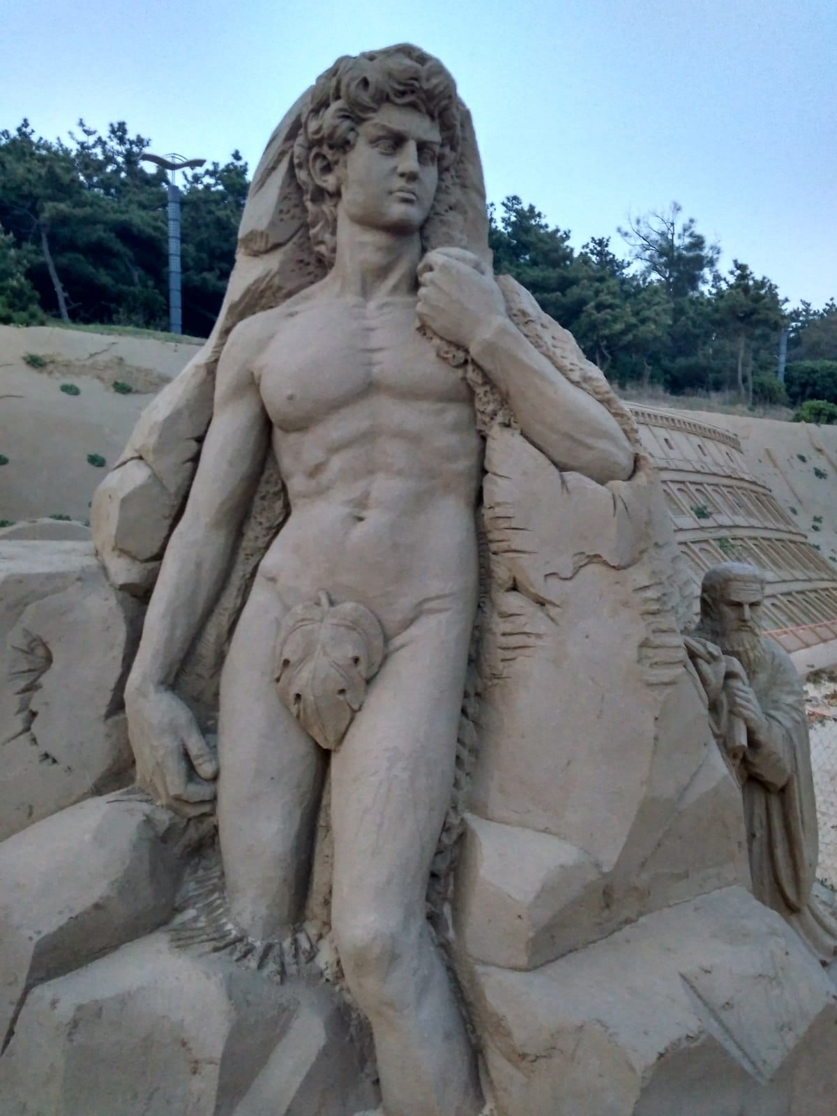 le sculture di sabbia a Zhejiajian