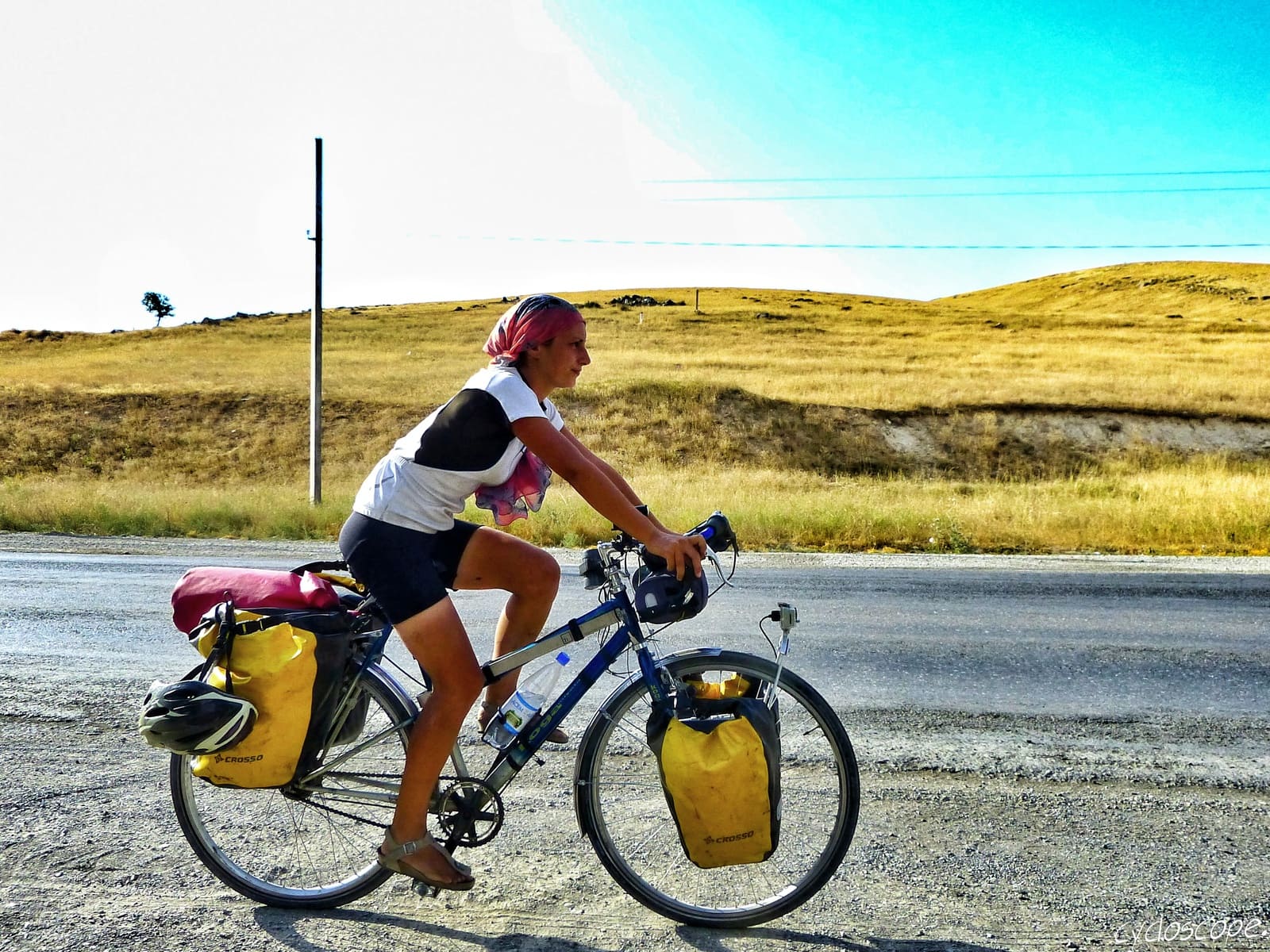 travelling by bike