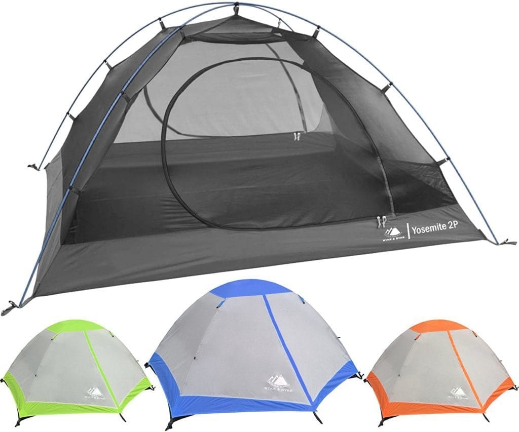 Backpacking Tent Hyke & Byke Yosemite Two Person with Footprint