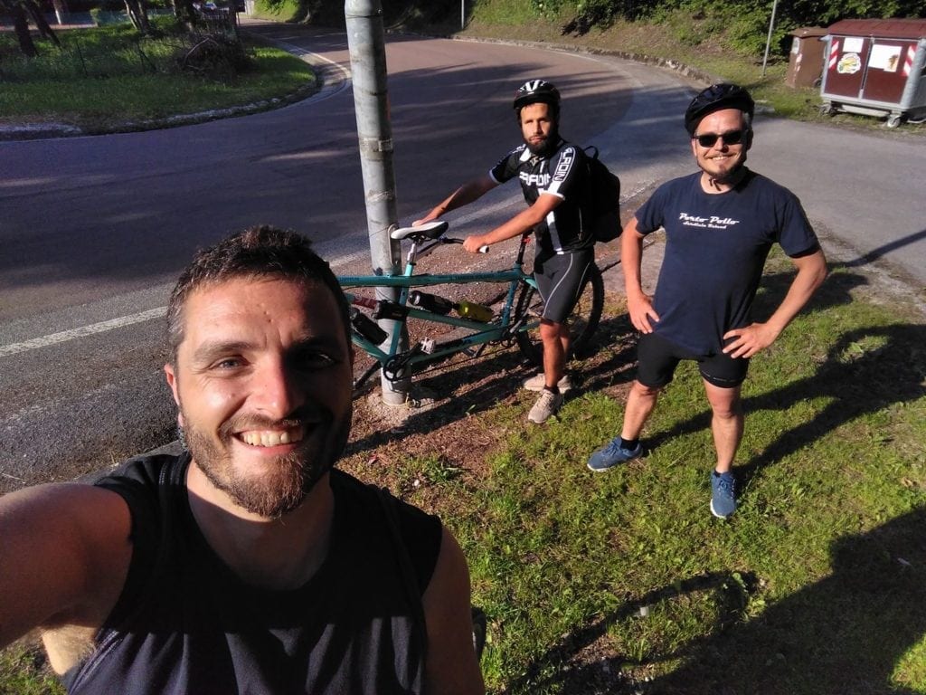 silk road by bike blind person