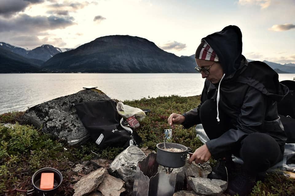 camping and cooking in norway