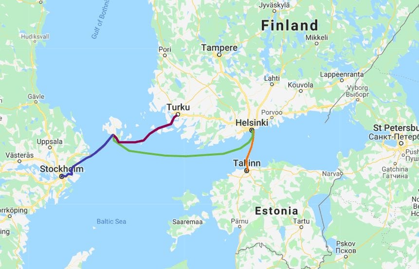 helsinki tallinn baltic sea ferry routes