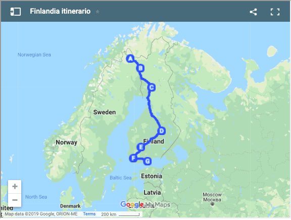 finland cycling routes Map
