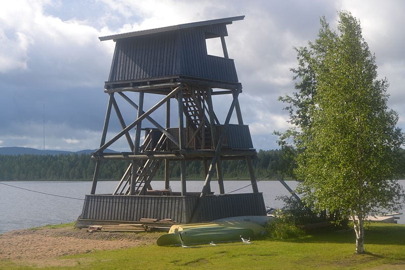 birdwatching tower finland