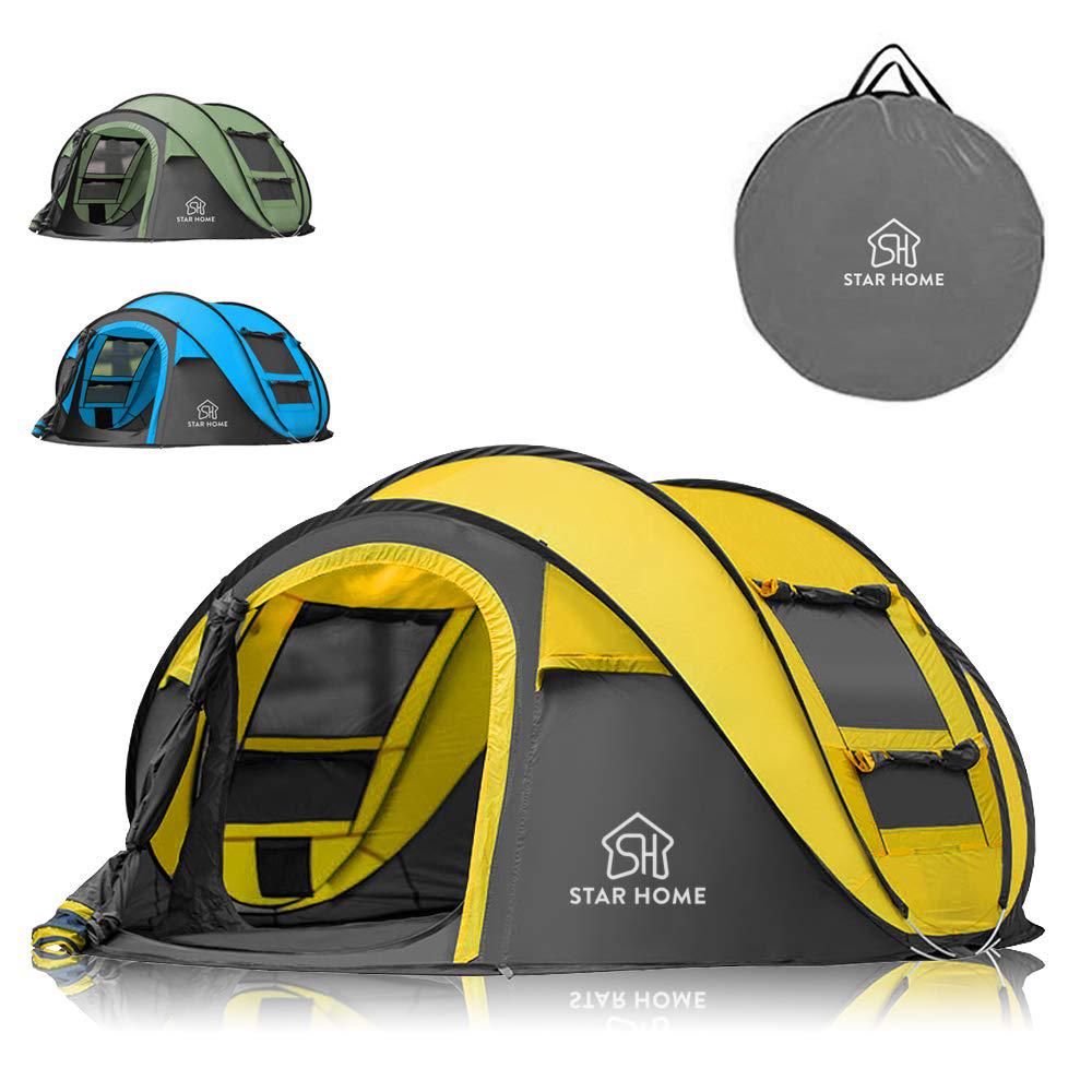 AYNEFY Tenda Istantanea da Campeggio Pop-Up per 2 Persone Tenda Pop-up per 2 Persone Mimetica 215 x 125 x 90 cm 
