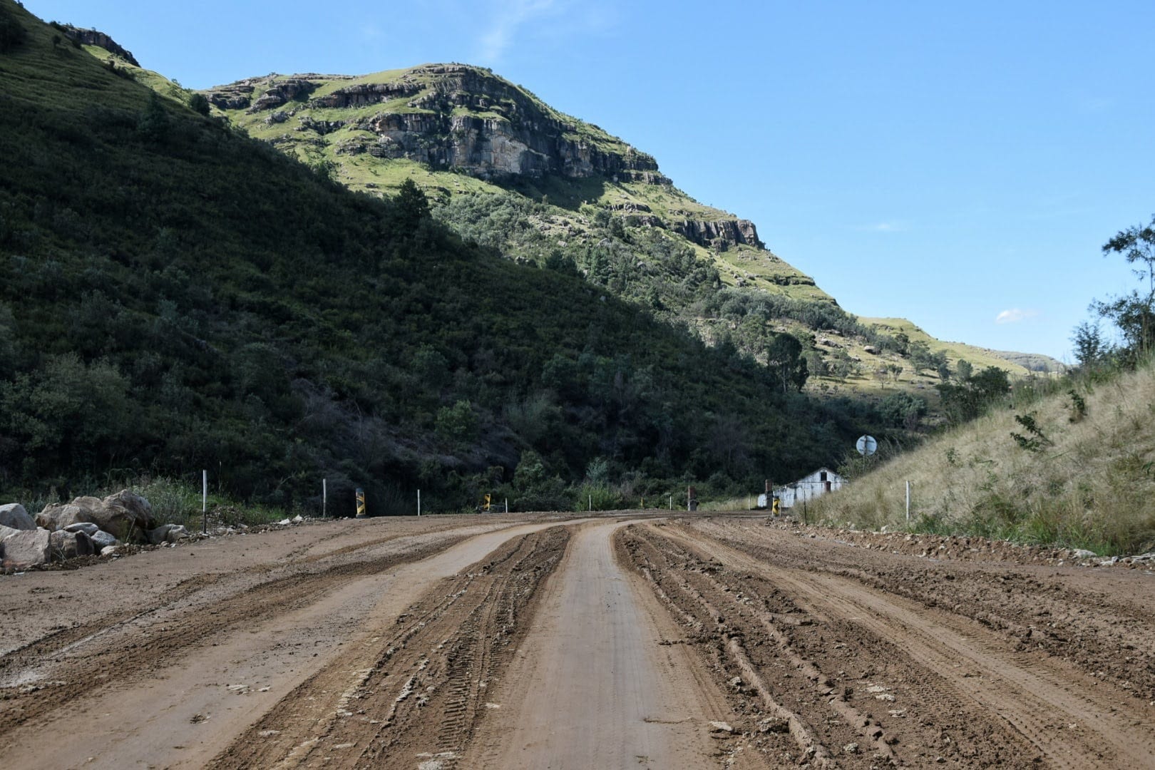 Sani Pass Road construction
