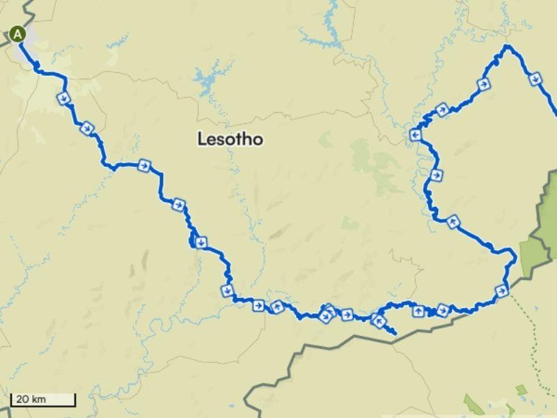 bikepacking lesotho itinerary