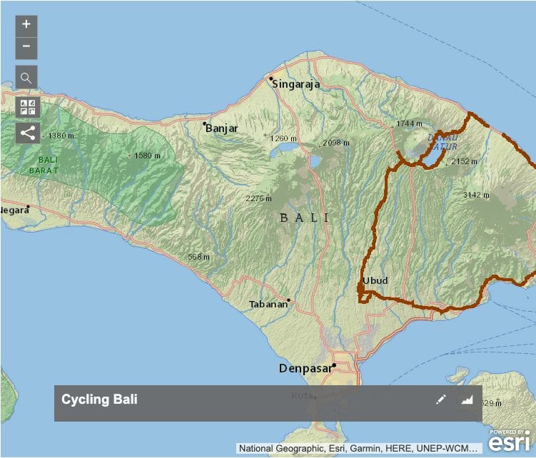 Cycling Bali GPX Map
