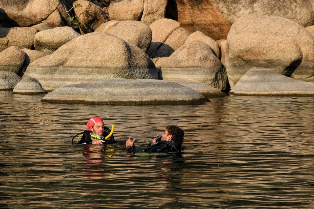 diving lake malawi