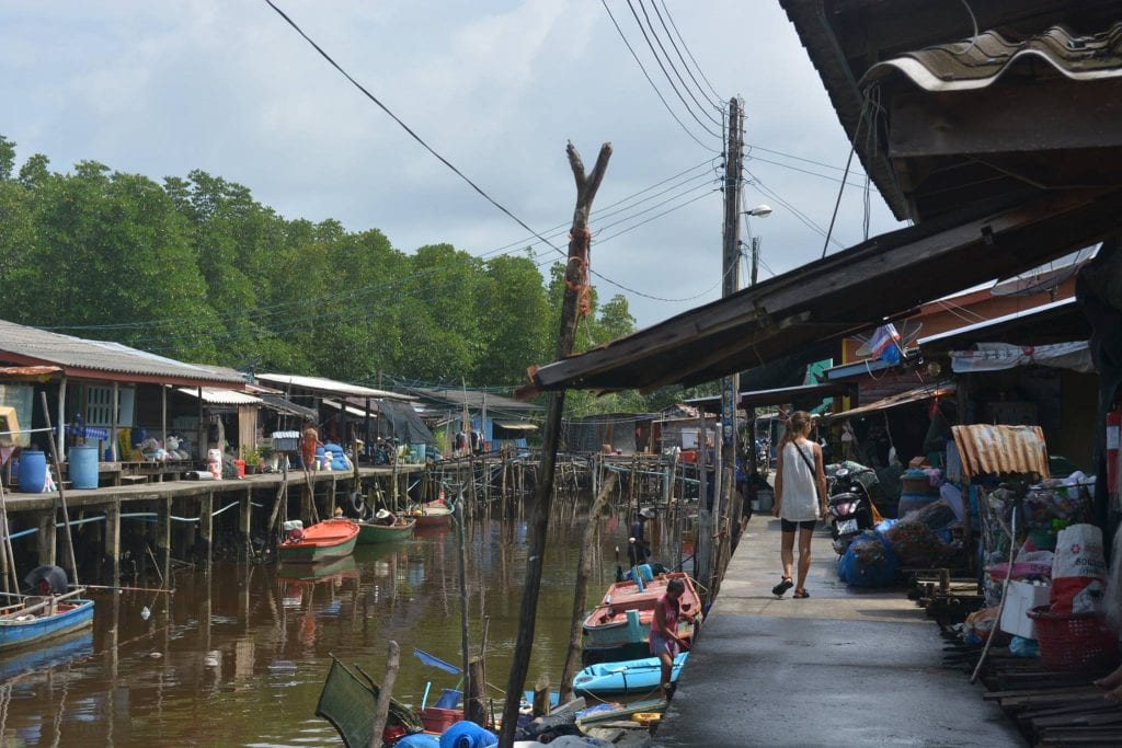 Thailand fishing village