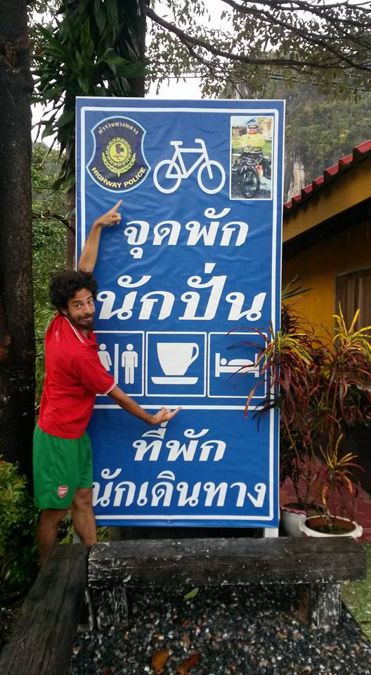 police station bike stop thailand