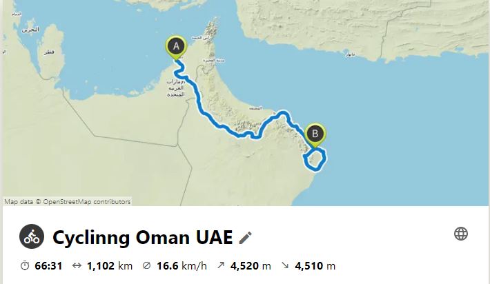 Cycling Oman & UAE - Desert and mountains challenge 1