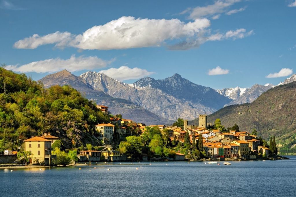 Cycling route through Italy