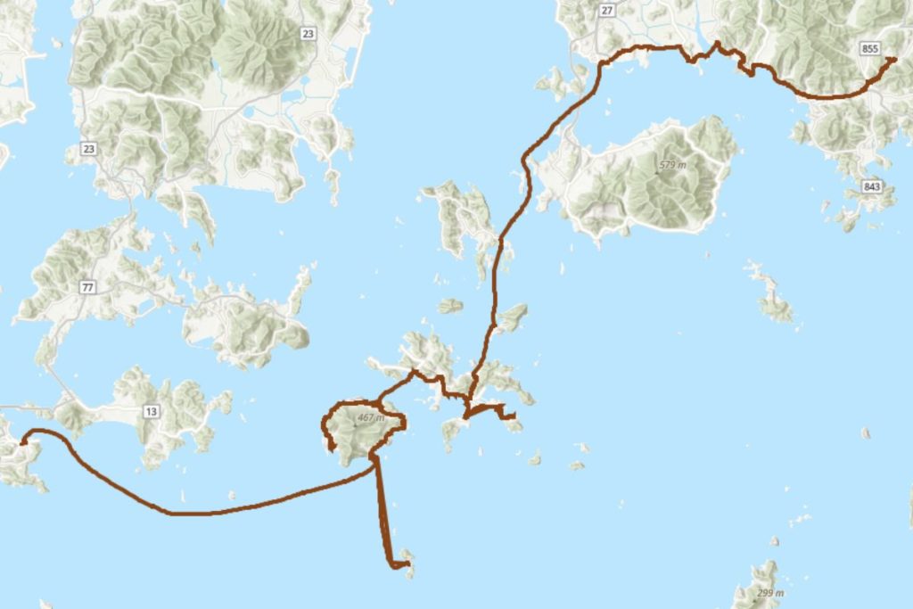 Korea gpx map