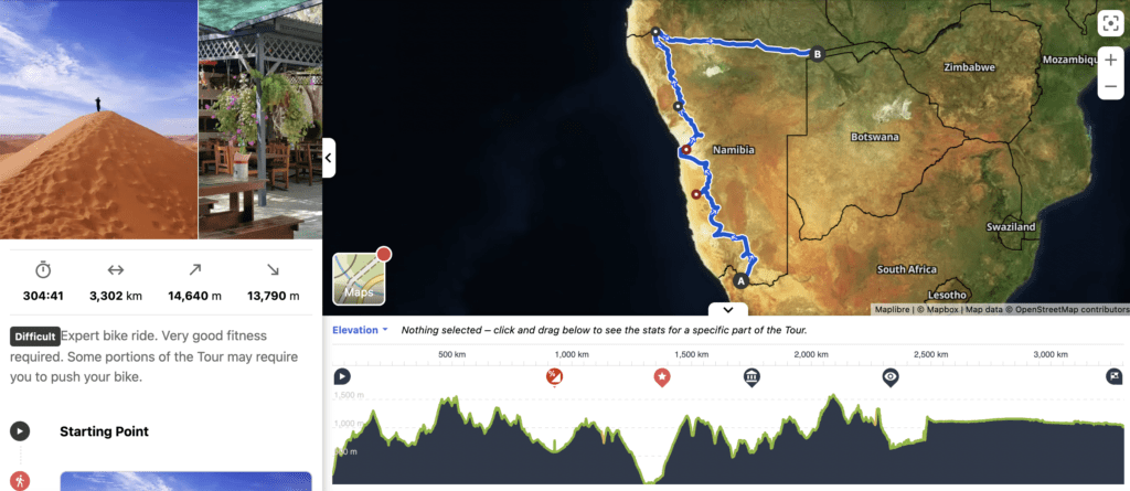 רכיבה על אופניים נמיביה: 2 מסלולי רכיבה במדבר נמיב + מידע 4