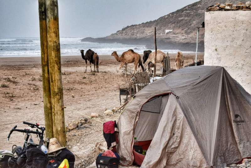 wild camping in Morocco