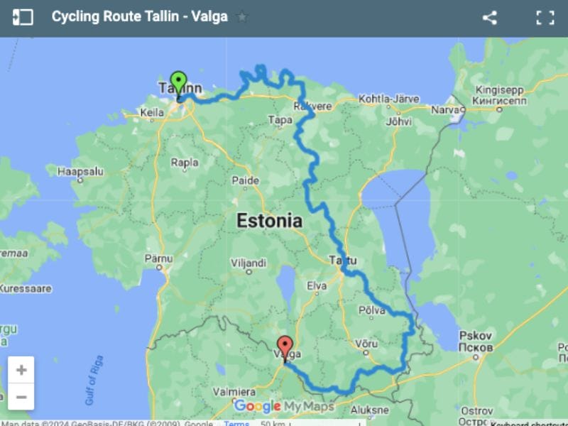 cicloturismo Estonia from Tallinn to Valga