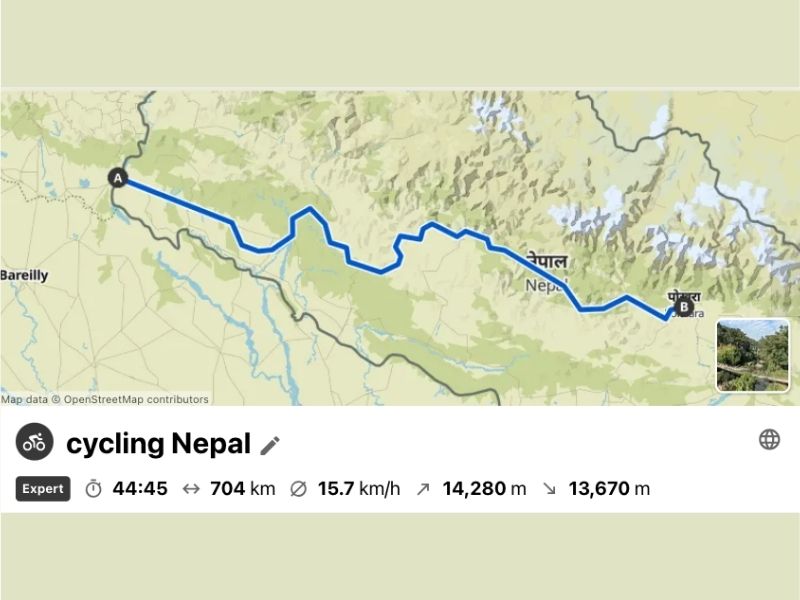 bikepacking nepal gpx track