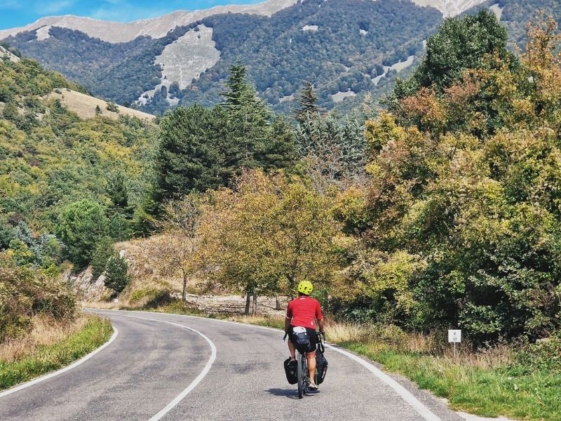 sora to forca d acero pass bicycle