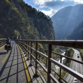 Greenways along former railway italy