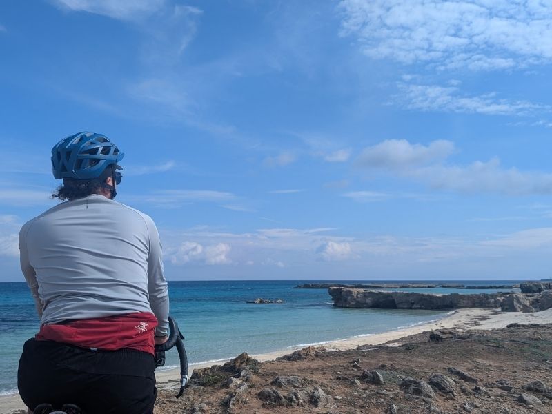 cycling puglia view of salento coast