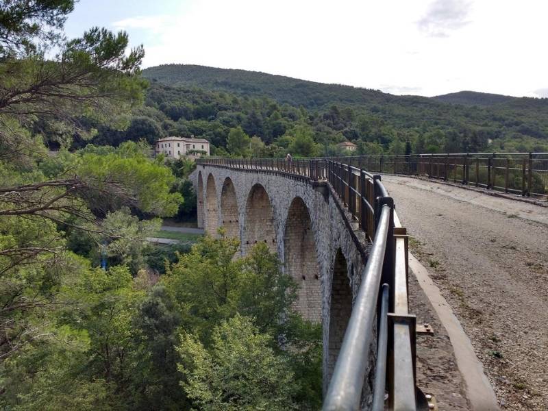Greenways along former railway italy