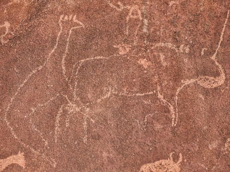 Twyfelfontein rock painting unesco namibia
